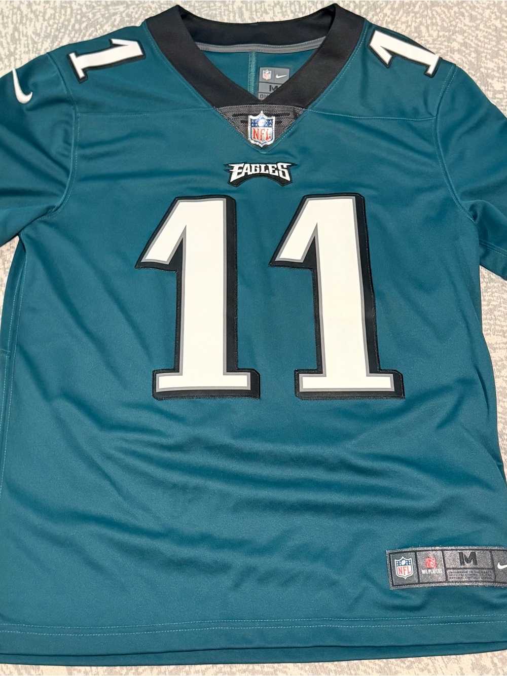 Nike Philadelphia Eagles Carson Wentz #11 Stitched Jersey Midnight Green Men's M